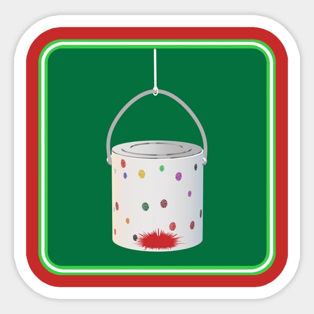 Paint Can Ornament Sticker by MTJam productions